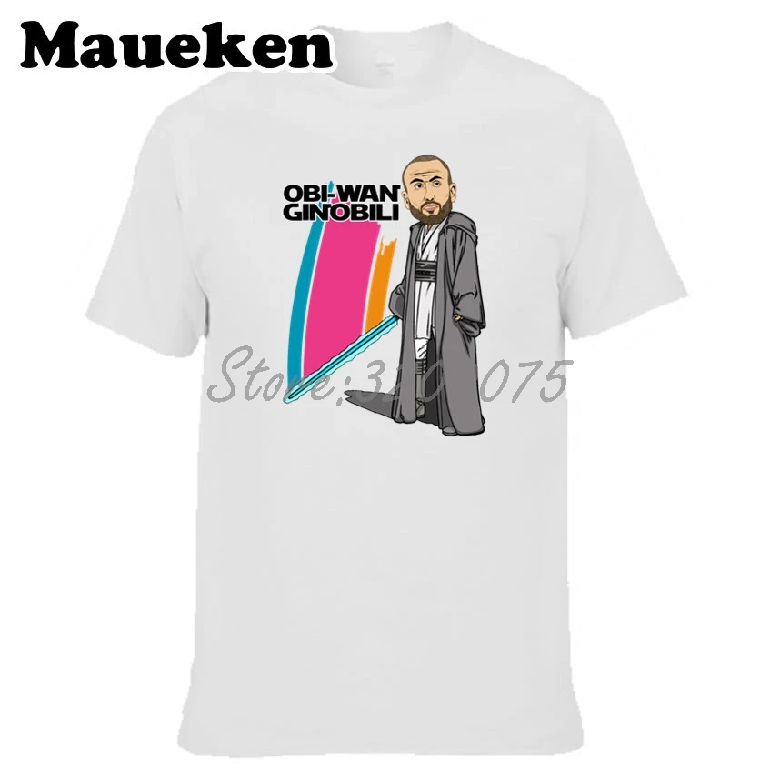 Мужская футболка Obi Wan Ginobili 20 Manu футболки с короткими рукавами модная героями