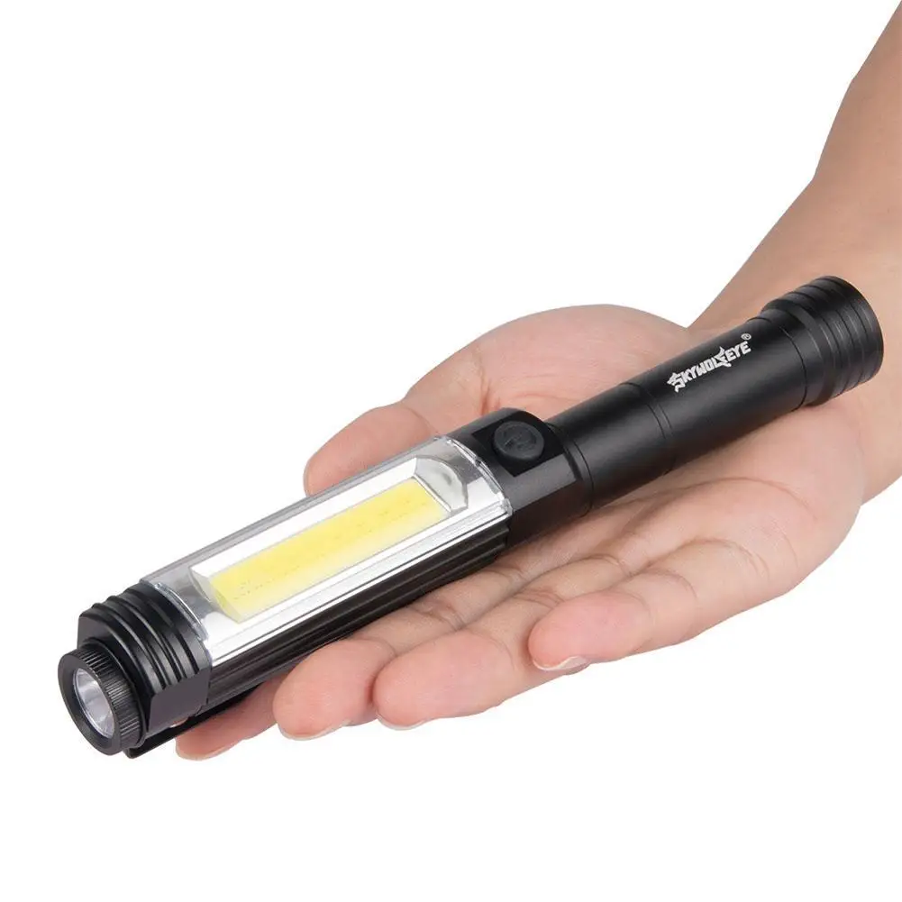 

Mini LED Flashlight +COB LED Torch Lamp 4 Modes AA Battery Taschenlampe