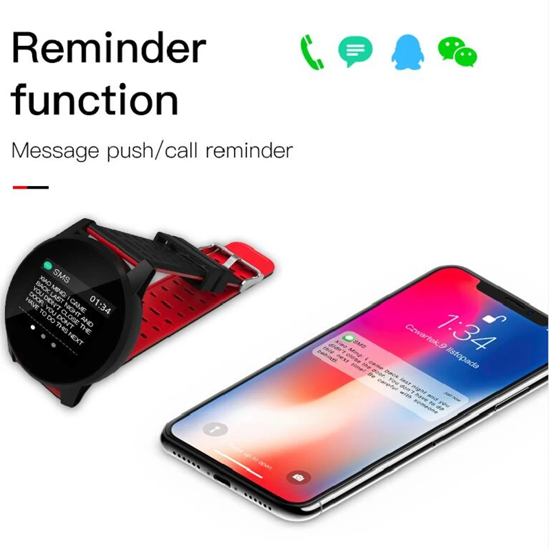 Bluetooth Smart часы обувь для мужчин и женщин шагомер вызова/сообщение напоминание