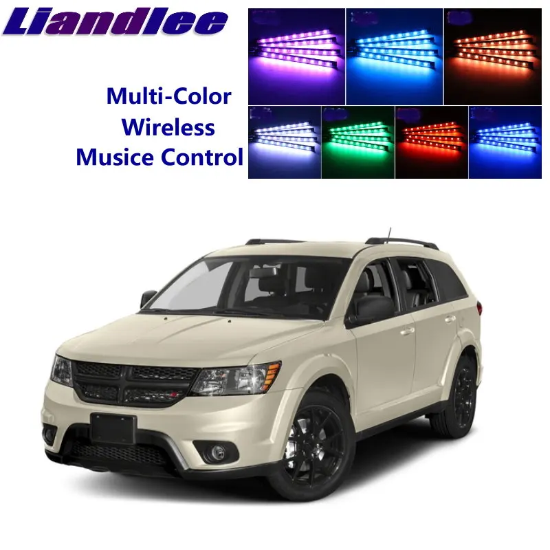 

LiandLee автомобильный светящийся Интерьер пол декоративные сиденья акцент окружающий неоновый свет для Dodge Journey/JC/JCUV