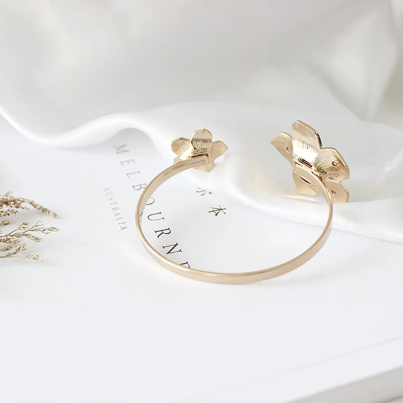 European and American Fashion Flowers Metal Stainless Steel Chain Bracelet Women's Valentine's Day Party Gifts | Украшения и