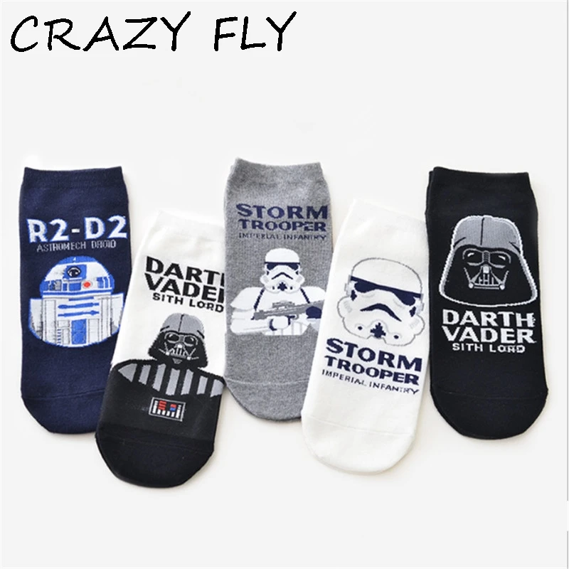 Модные креативные носки CRAZY FLY с Европейским принтом героями мультфильмов