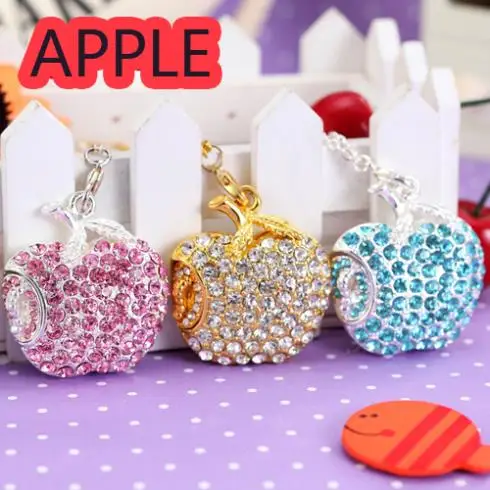 Ювелирные изделия новинки Кристалл Apple Cle USB флешки 512 Гб карта памяти 128 ГБ 16 32