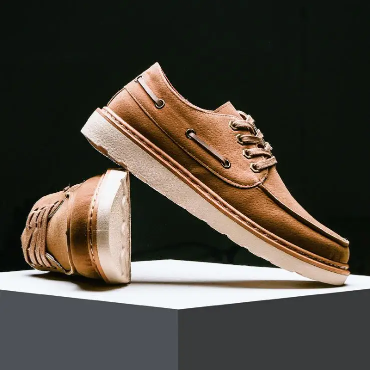 Новое поступление 2019 года Мужская обувь из натуральной кожи zapatos de hombre дышащая