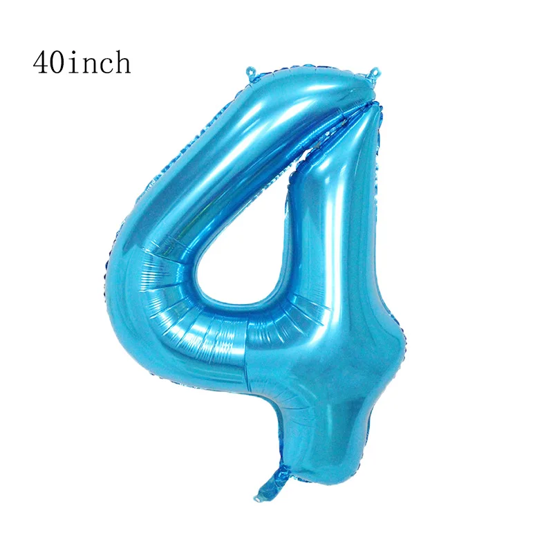 40inch blue 1 Набор игрушек история Базз светильник год воздушные шары мультфильм фольга гелий 40 дюймов номер синие шары История игрушек с днем рождения шары - Цвет: 40inch blue