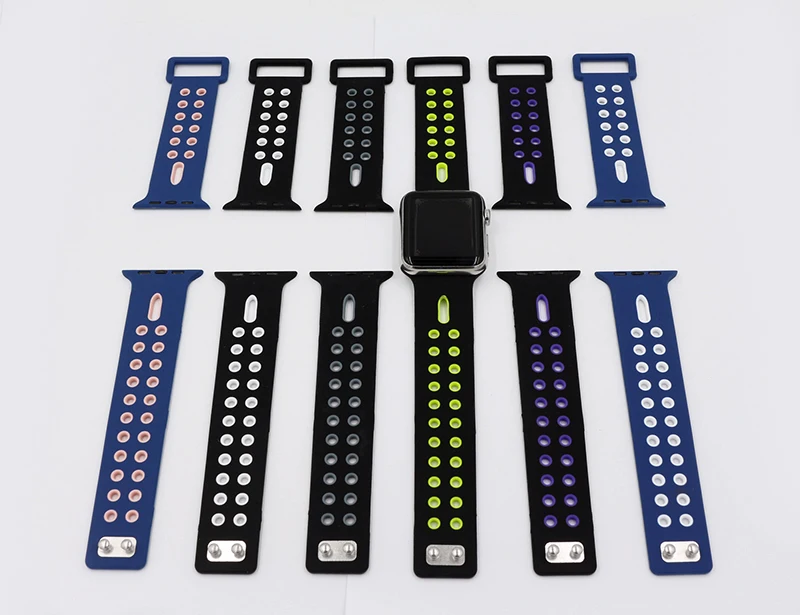 Urvoi 2017 ремешок для Apple Watch Series 3 2 1 легкий дышащий силиконовый мягкие спортивные iwatch