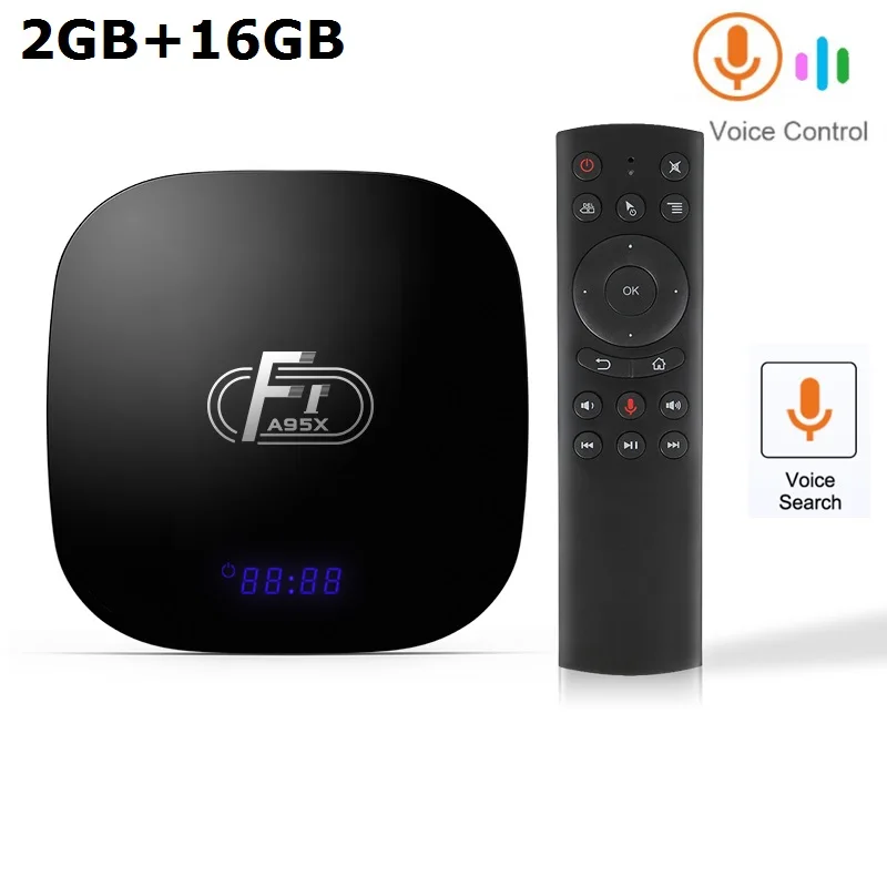 2G16GB G20 voice A95X F1 смарт ТВ приставка Android 8,1 Amlogic S905W четырехъядерный телеприставка 4K 2G 16G 2,4 GHz WiFi A95XF1 поддержка H.265 4K PK X96 mini - Цвет: 2G16GB G20 voice
