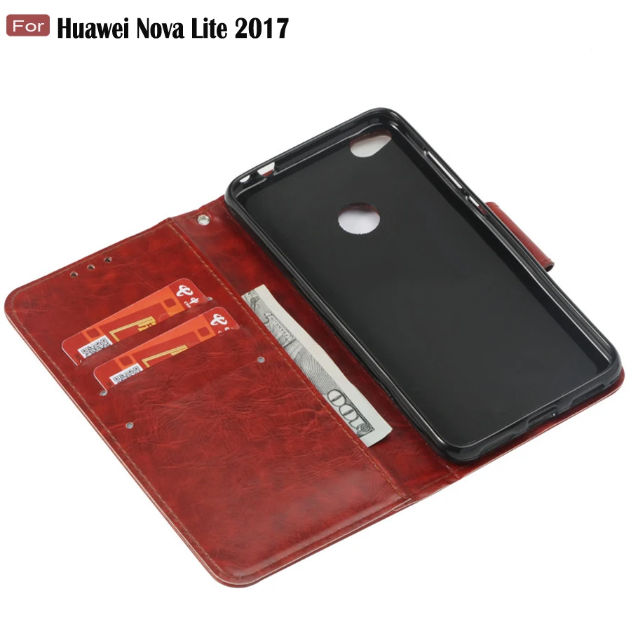 Чехол для huawei Nova Lite 2017 чехол Huawei 5 0 дюйма ретро искусственная кожа силикон