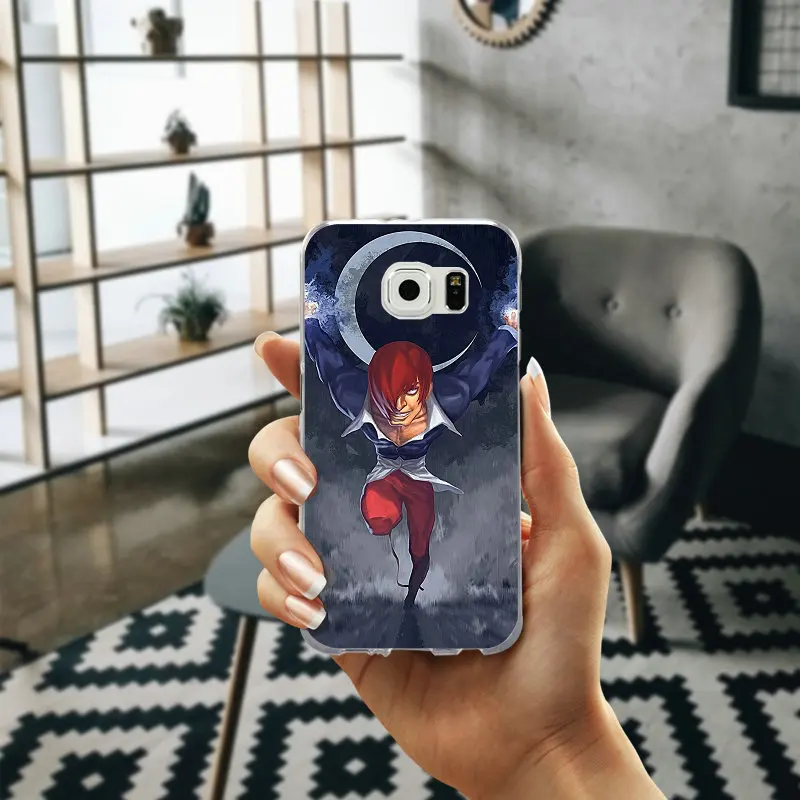 Soft TPU The King Of Fighters Iori Yagami Phone Case for Samsung Galaxy Note 2 3 4 5 8 S2 S3 S4 S5 Mini S6 S7 S8 S9 Edge Plus | Мобильные