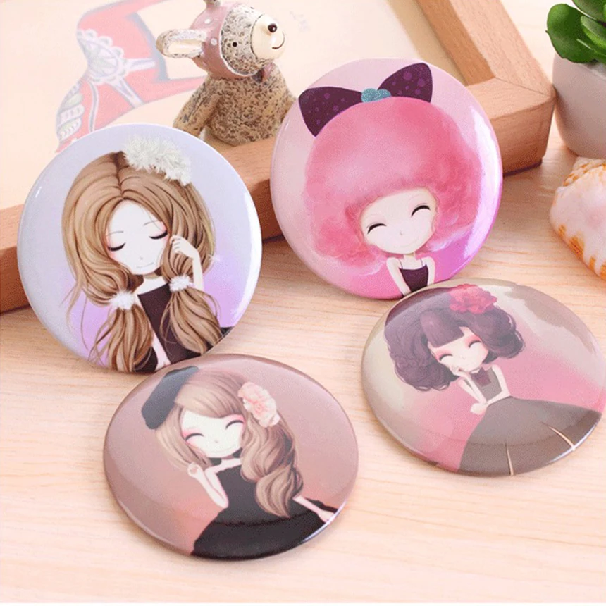 (Распродажа) случайные карманные мини зеркала для макияжа девушек косметические