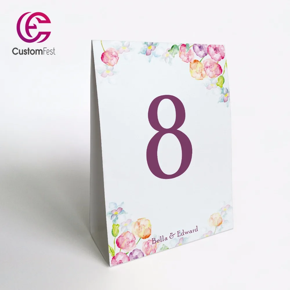 

10pcs/lot Personalized floral flower stand free table number TN033