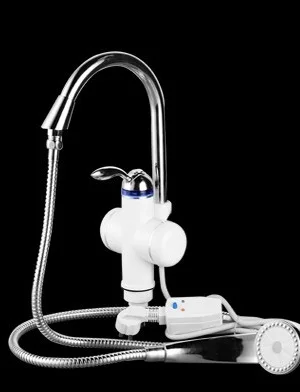 

W818-3,3000W Instant Hot Water Faucet,Electric Instant Water Heater,Tap Kitchen Electric Hot Water Tap,Heating Faucet EU Plug