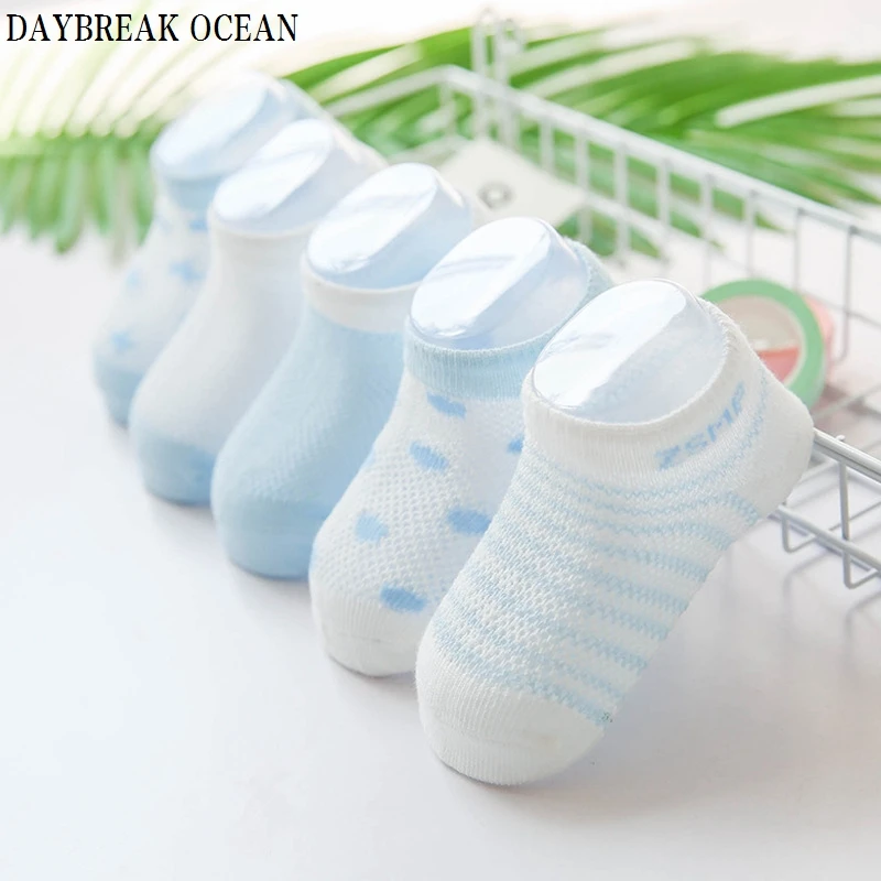 Spring Summer Ultrathin Breathable 0-2Y Star Moon Mesh Socks Toddler Newborn Infant Kids Boy Girl Soft Cotton Baby | Детская одежда и