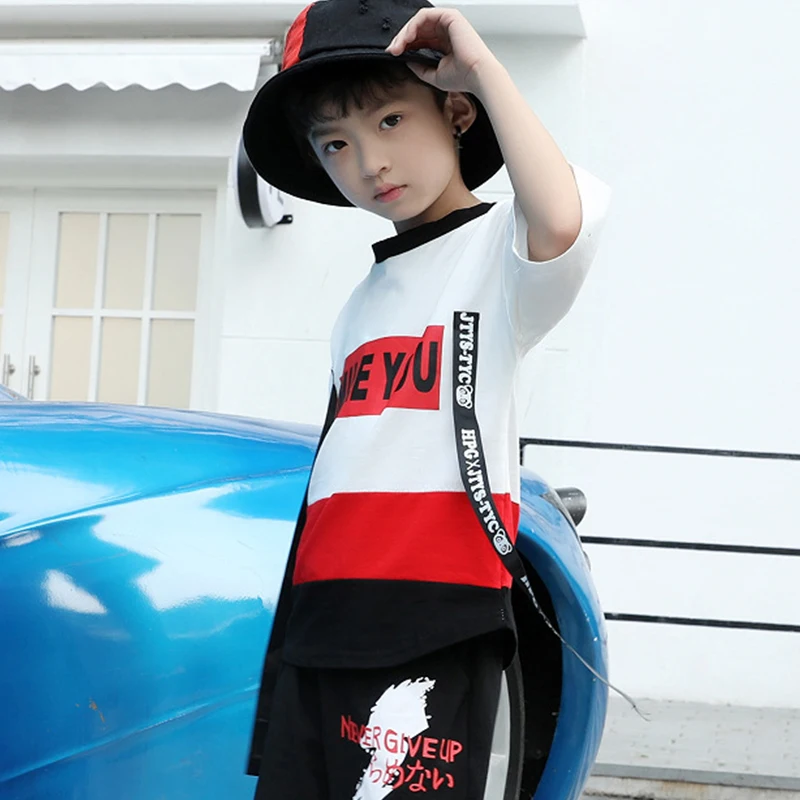 Лидер продаж детский комплект одежды для мальчиков-подростков летняя белая