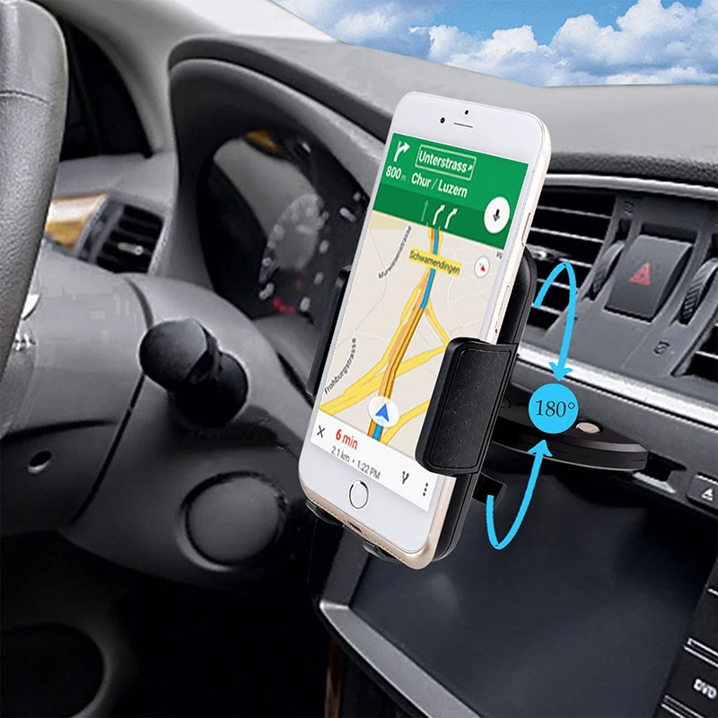 Автомобильный авто CD слот Держатель подставка для мобильного смартфона gps для Iphone для samsung Galaxy S8 gps автомобильные аксессуары