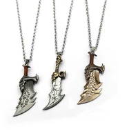 game god of war 4 kratos weapon neckalce blades of chaos link chain pendant necklaces 3 modesl men fans gift toy fashion jewelry
