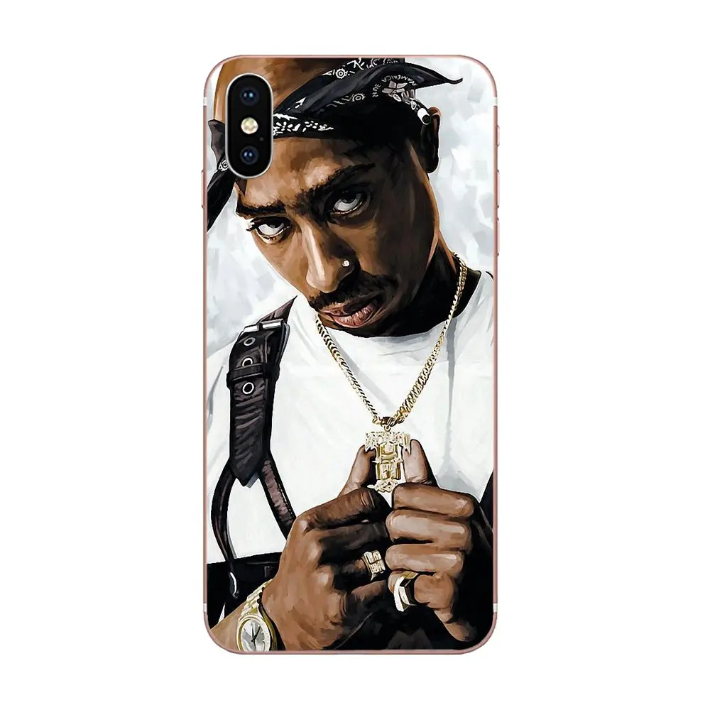 2 Pac для телефона с изображением Тупака Шакура Xiaomi Note 3 4 mi 4C 4i 5 5S 5X6 6X A1 Max x Мягкая