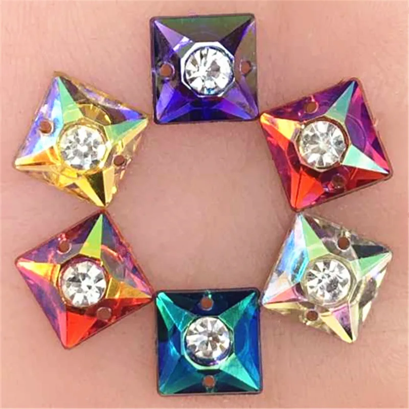 

Square30Pcs 12mm Star Rhinestone Square Resin /Craft/Clothes Decoration Bags DIY