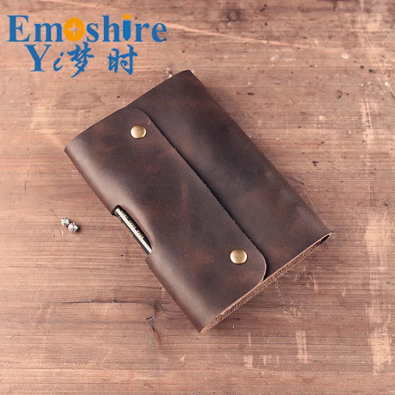 Handmade Leather Traveler Notebook Loose-leaf Diary Retro Notepad Original Gift For Composition N133 | Канцтовары для офиса и