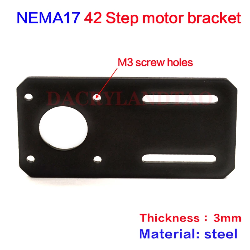 NEMA 17 кронштейн шагового двигателя толщина 3 мм 42 stepper motor пластина фиксированный