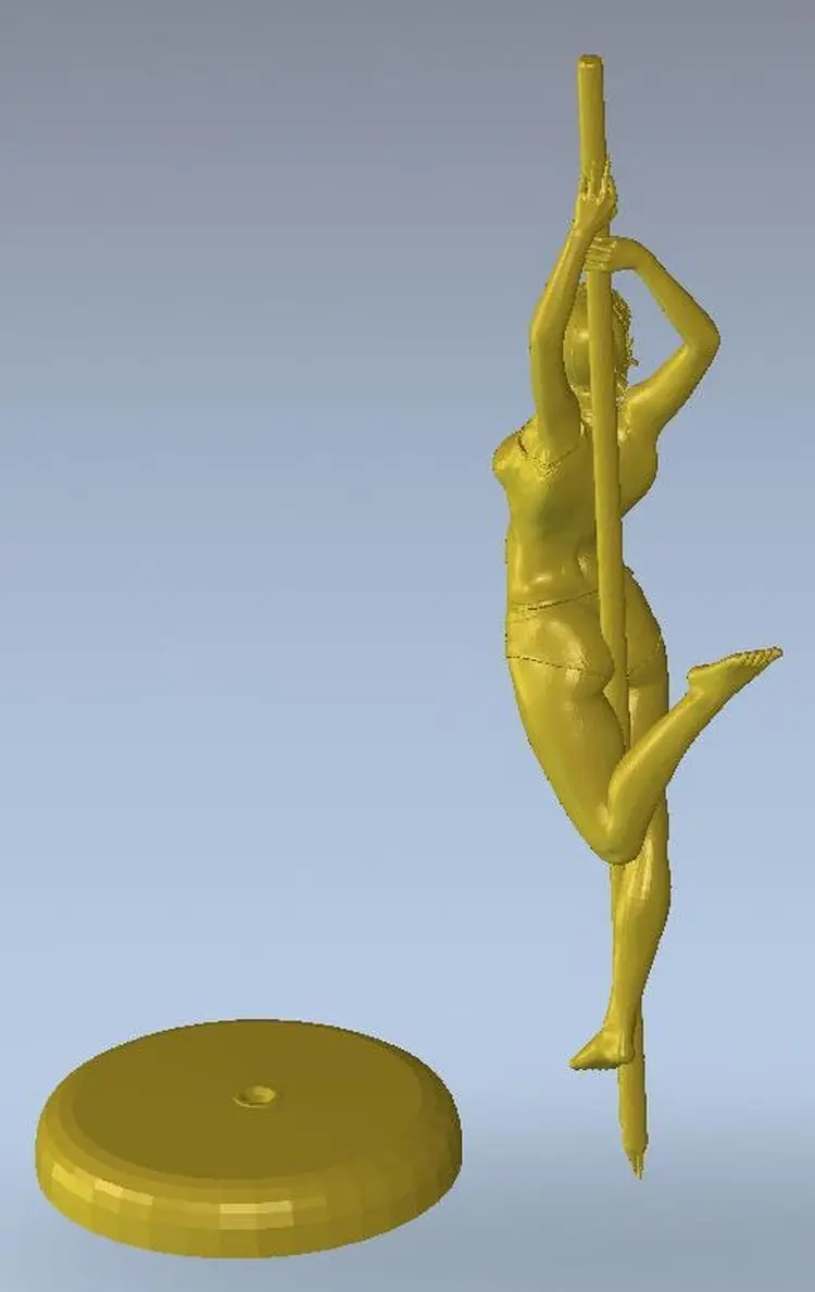 3d модель рельef для ЧПУ или 3D-принтеров в формате STL статуя танцовщицы |
