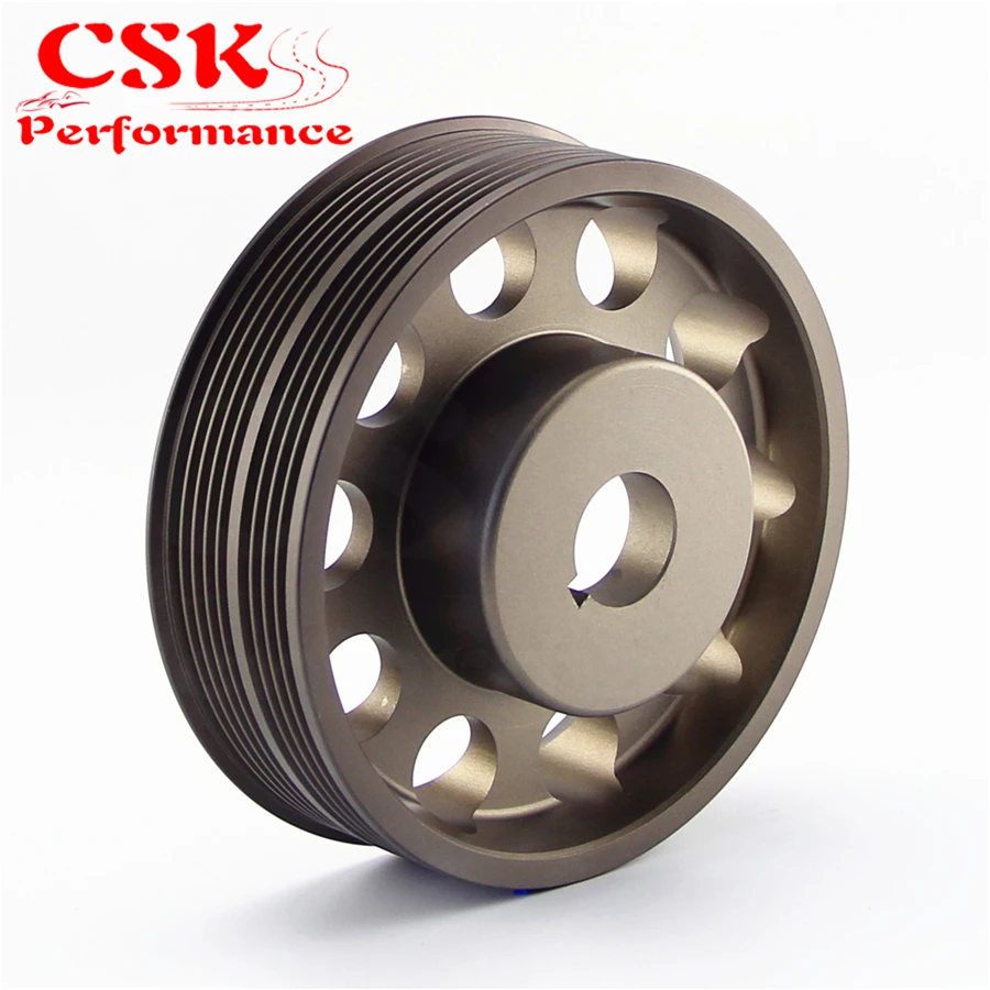 Светильник из алюминия шкив коленчатого вала для Subaru Impreza WRX STI серый|crank pulley|aluminum