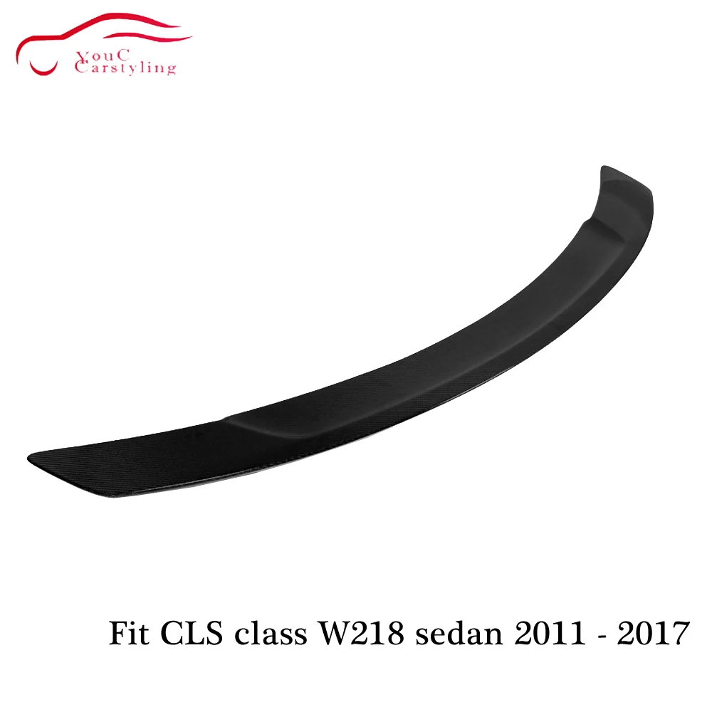 W218 RT стильный спойлер из углеродного волокна крыло багажника губа для Mercedes CLS C218 4