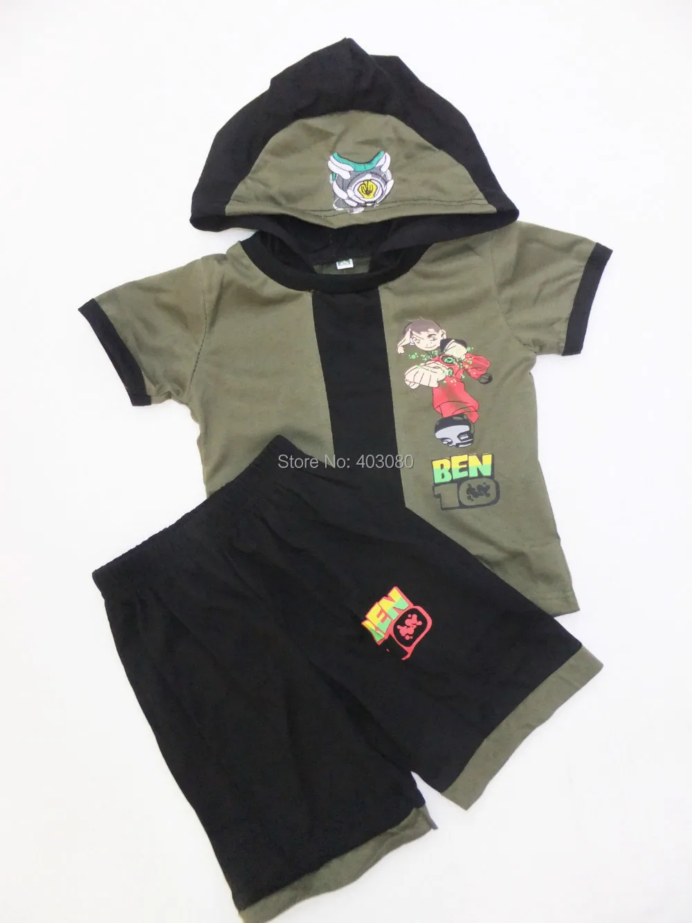 Костюм из хлопка с короткими рукавами для мальчиков |