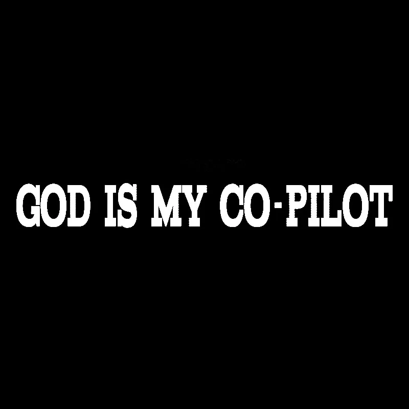 YJZT 16 5 см * 2 GOD IS MY CO-PILOT Наклейка Виниловая пленка для оклеивания автомобилей