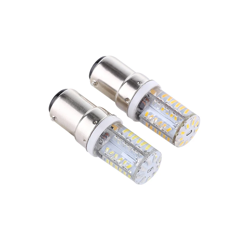 Joneaz 4x ampolleta Светодиодная лампа B15 5 Вт супер яркий SMD 3014 57 светодиодов Ac Dc 12v Мини