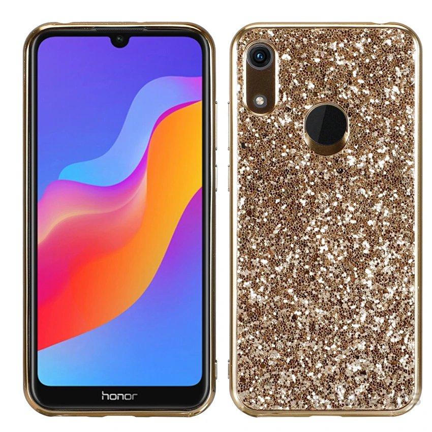 Роскошный блестящий чехол для huawei P30 Pro P20 mate 20 Lite Y5 Y6 чехол с блестящими блестками для Honor 10i 8S 8A Pro View 20 - Цвет: Золотой
