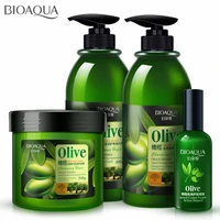 bioaqua olive hair care set anti dandruff hair shampoo essential oil curls enhancer hair mask repair frizz for dry damaged hair