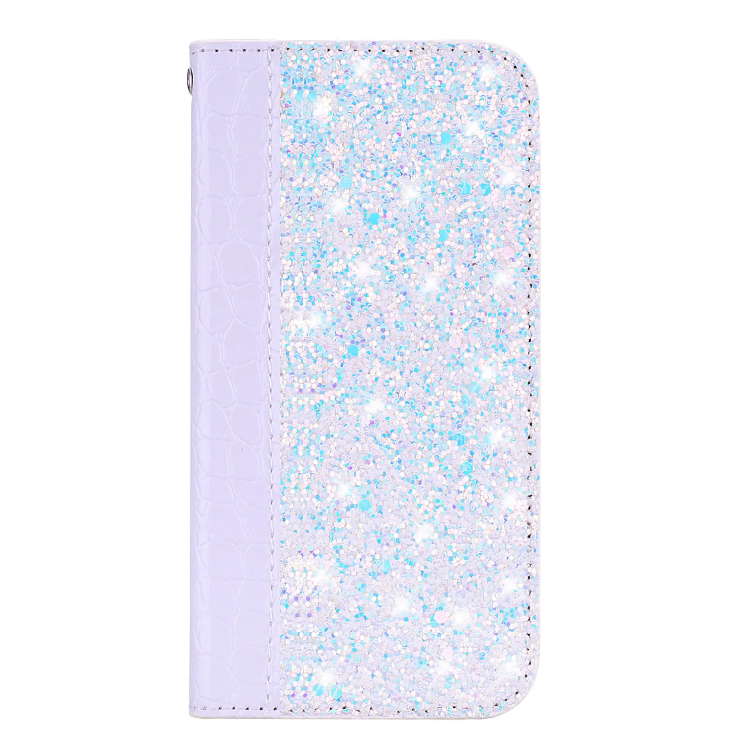 White Zeallion для самсунга S8 S9 плюс J5 J7 J4 J6 A6 A7 A8 Note 9 Блестящий крокодиловый кожаный защитный чехол-бумажник на магните Чехол-книжка чехол Крышка - Цвет: White