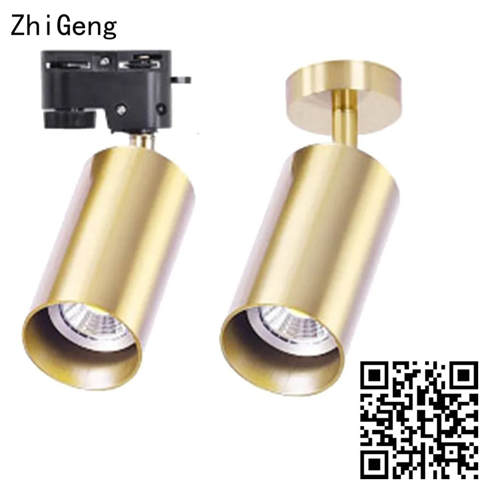 ZhiGeng GU10 золотые потолочные светильники с одной головкой для фона стены коридора