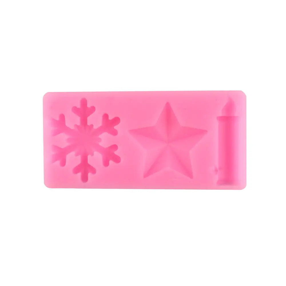 Инструменты для украшения тортов из помадки свеча звезда снежинка конфеты форма