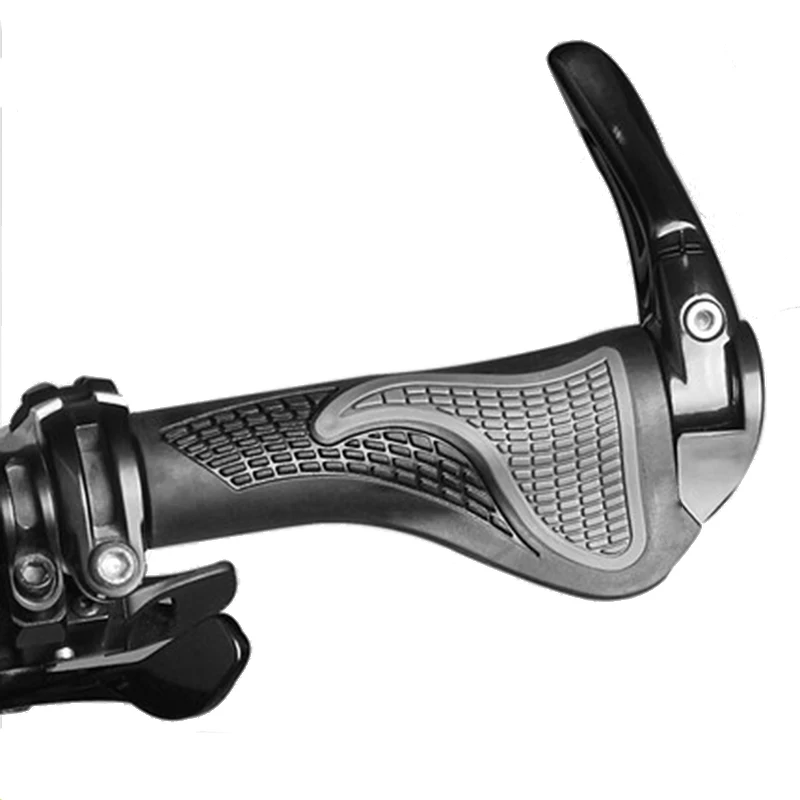 Bicycle Bike MTB Components Bar ends Handlebars Rubber handlegrip&amp Aluminum Barend Soft handlegrip Handle End Caps | Спорт и