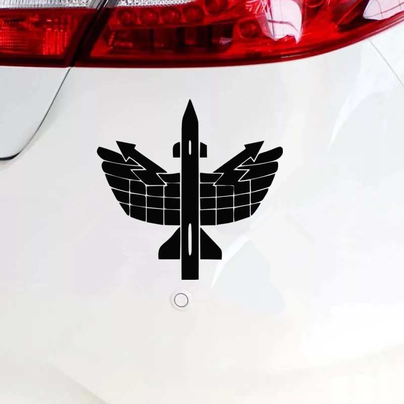 CK2173#15*14.6cm Авиационные силы ПВО смешной наклейка на автомобиль из винила белого/черного цвета для декора бампера и окна.