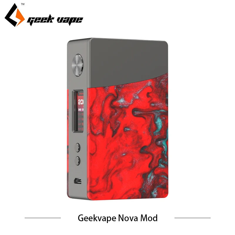 Оригинальный Geekvape Nova Mod Geek vape 200 Вт поле двойной батарея электронная сигарета