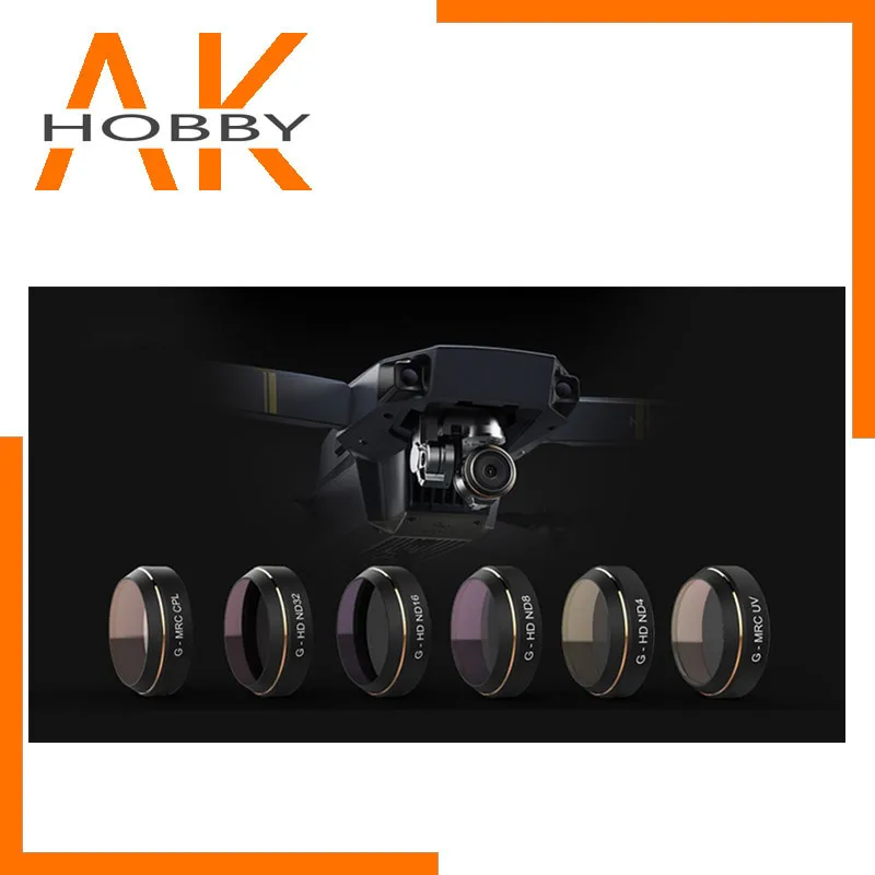 Набор фильтров PGY G-UV ND4 ND8 ND16 ND32 CPL HD для FPV DJI MAVIC Pro Drone | Электроника