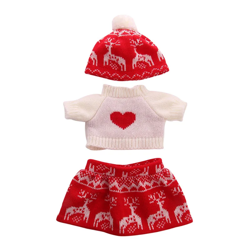 LUCKDOLL Рождественский подарок одежда костюм подходит 18 дюймов Американский 43 см детская кукла одежда аксессуары, игрушки для девочек, поколение, подарок на день рождения - Цвет: n133