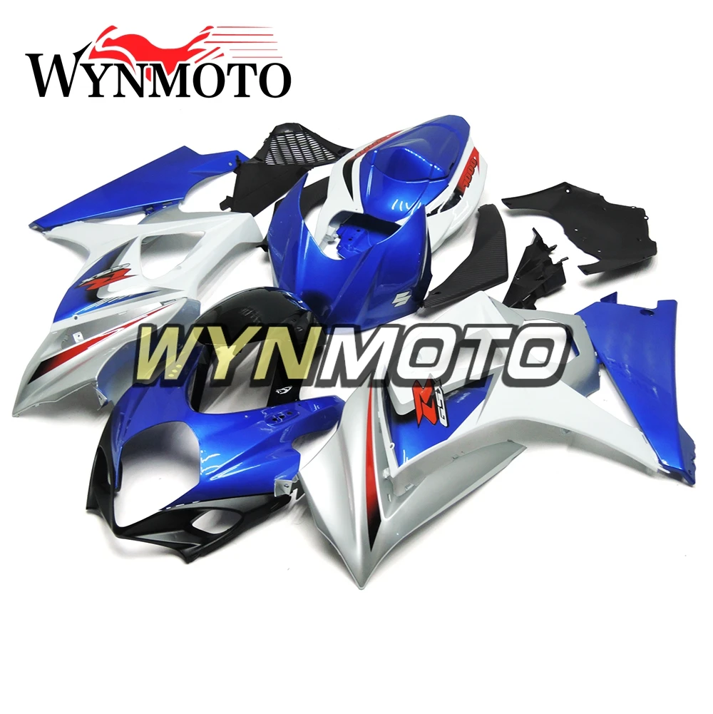 

White Black Blue Sliver Complete ABS Injection Fairings For Suzuki GSXR1000 K7 2007 2008 Motorbike Fairing Kits Covers Bodywork
