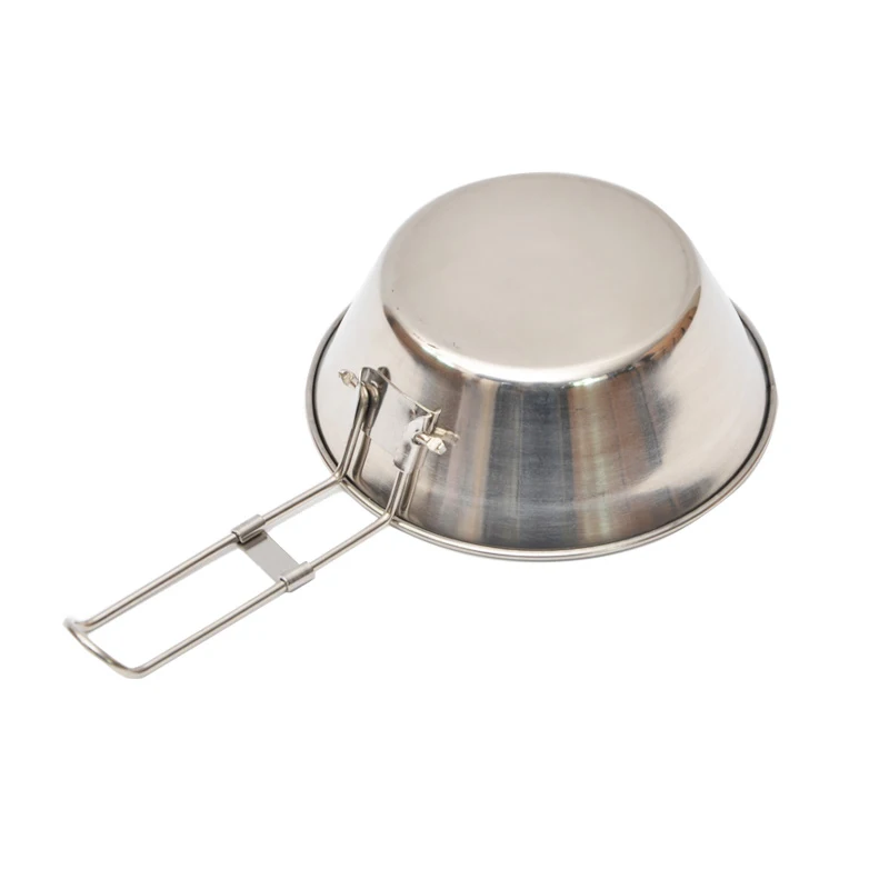 Складные миски рисовые поднос для еды портативная посуда из нержавеющей стали 304