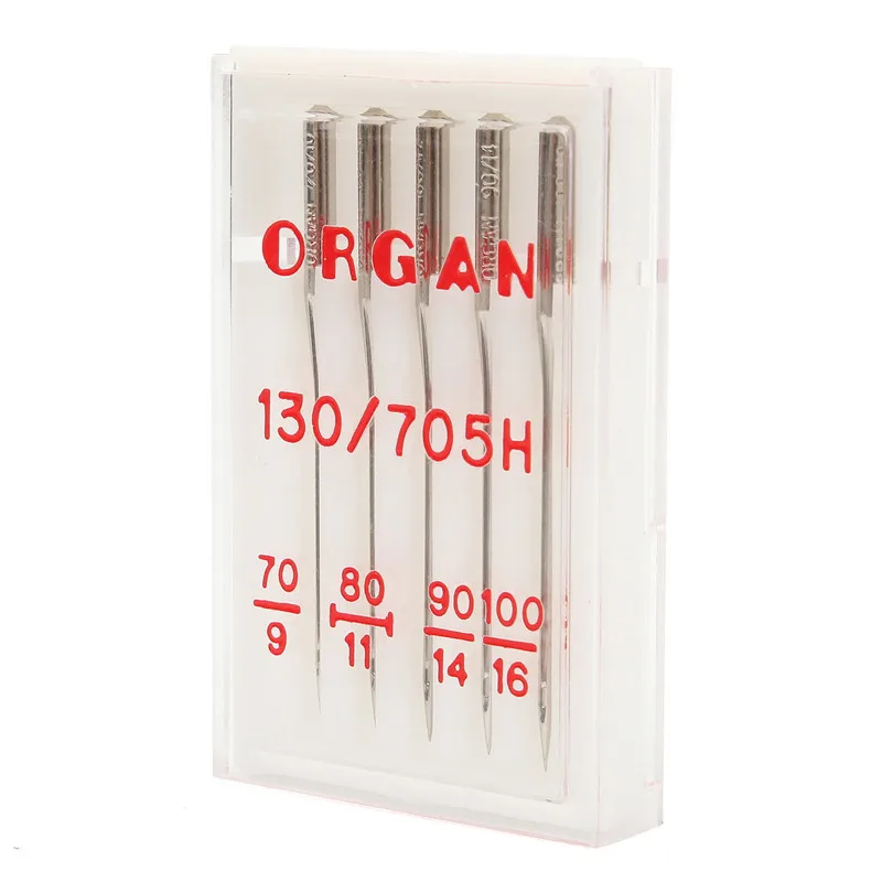 Швейные иглы Organ 130/705H для бытовых швейных машин 5 шт. универсальные ручные швейные
