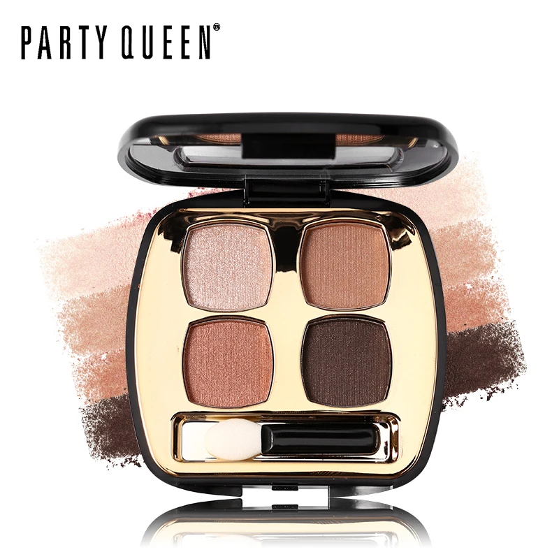 Вечерние королевские 4 цвета мерцающие матовые тени для век палитра глаз четыре