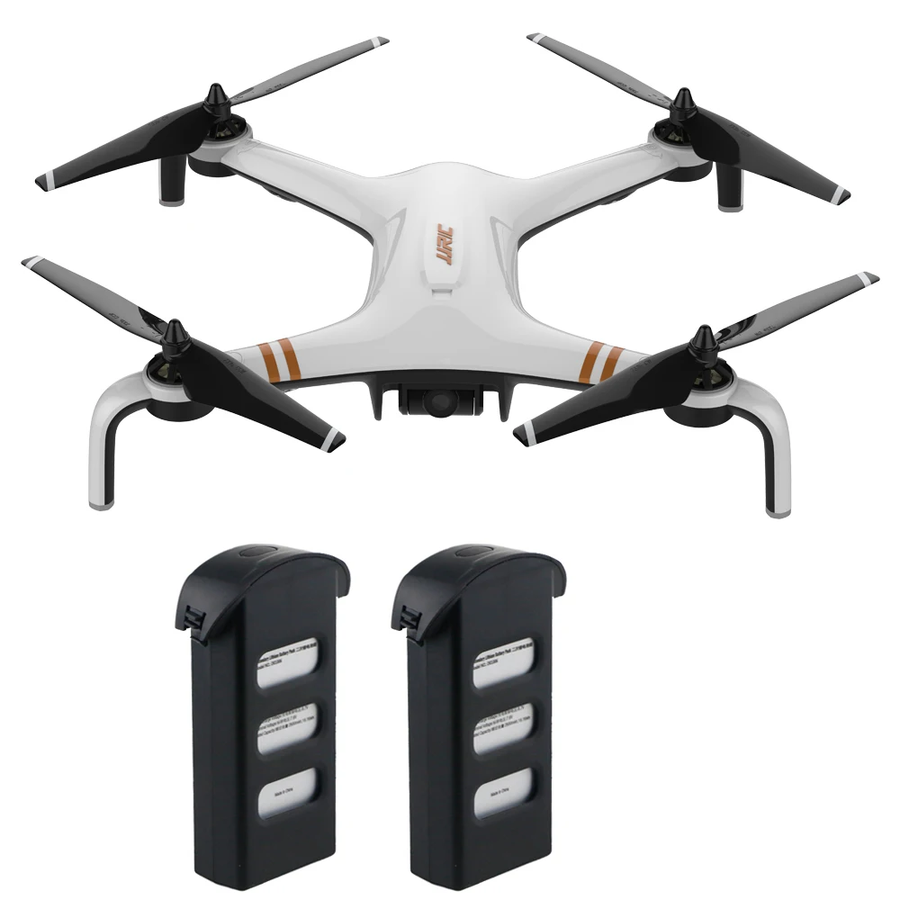 2 Batteries Whtie JJRC X7 умный двойной gps 5G WiFi 1080P FPV Бесщеточный Радиоуправляемый Дрон-RTF карданный 23 мин летный Квадрокоптер Waypoint One Key 3 батареи - Цвет: 2 Batteries Whtie
