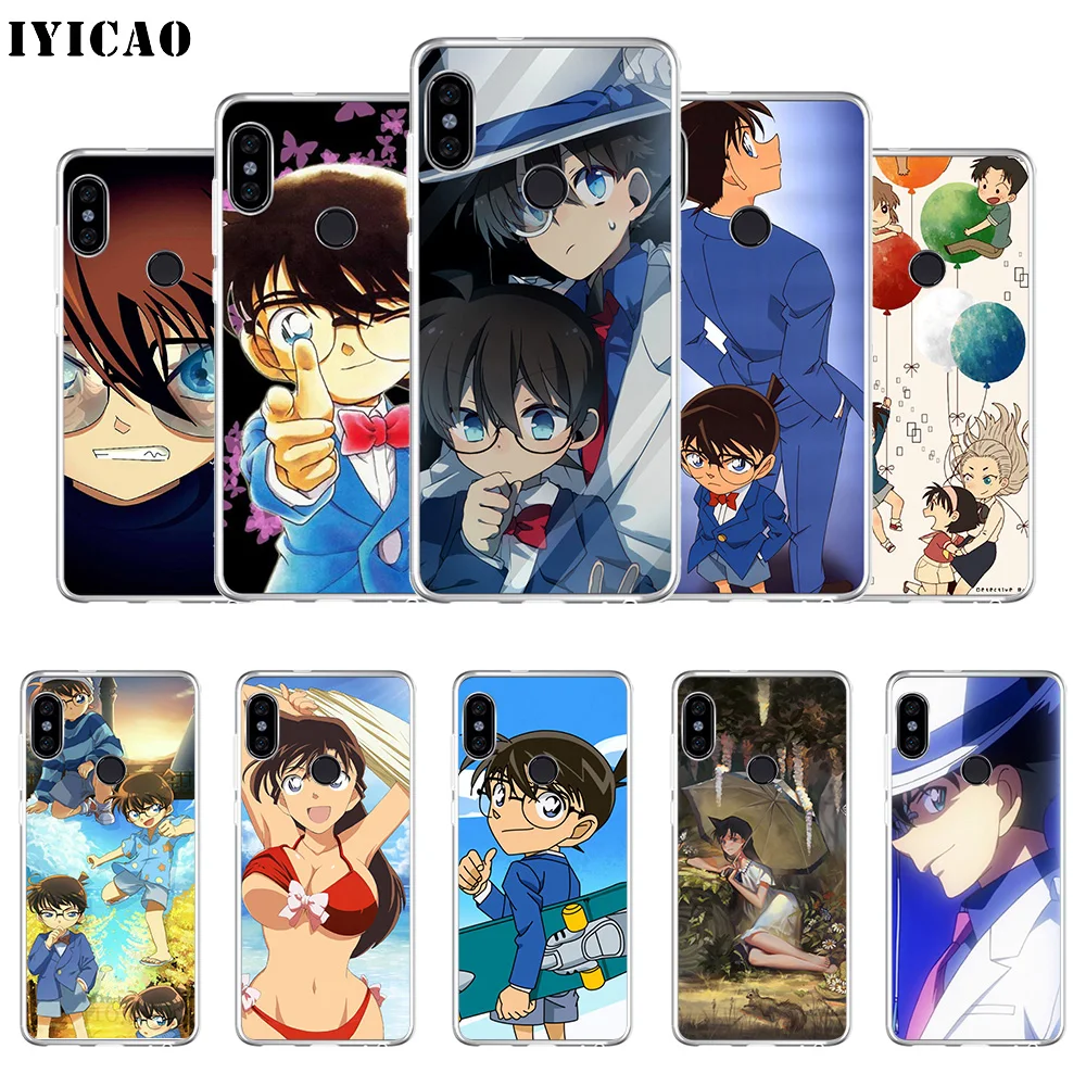 IYICAO аниме Detective Conan Мягкий силиконовый чехол для телефона Xiaomi Redmi 4A 5A 6A Note 7 6 5 Pro Plus 4X