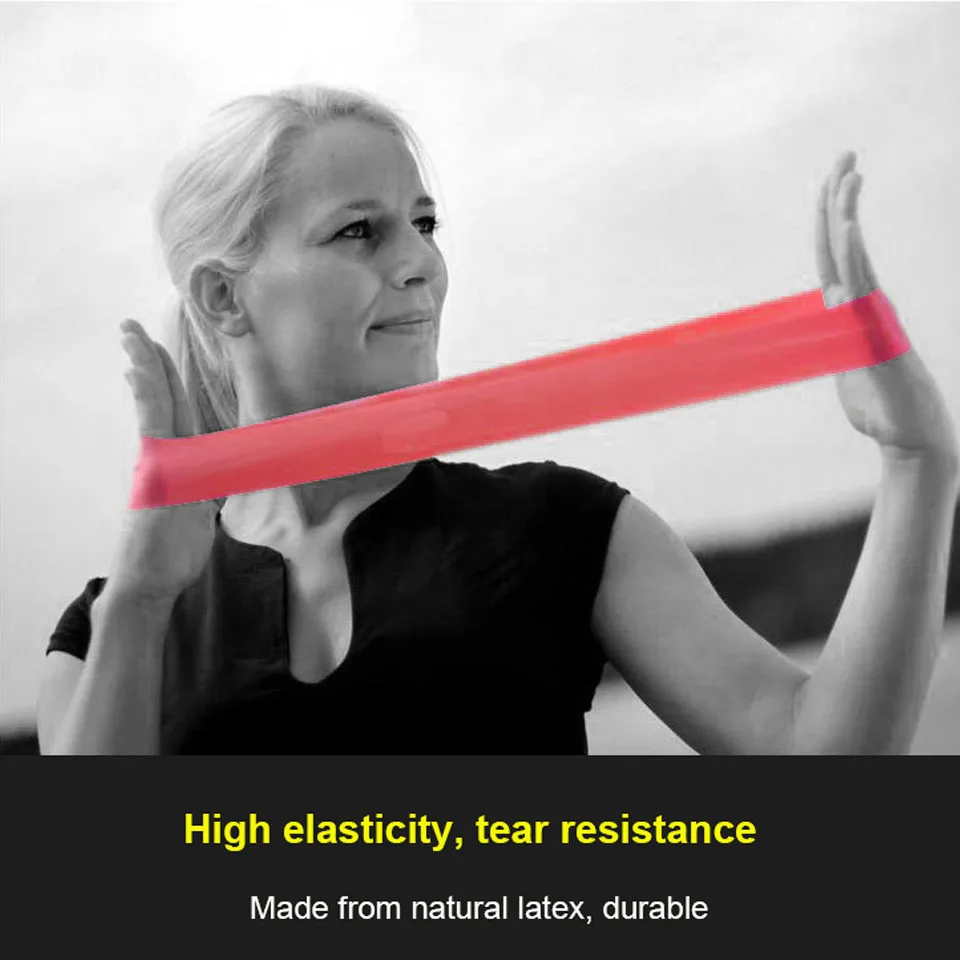 50Cm Elastis Ketegangan Resistance Band 6 Tingkat Karet Loop Band Yoga Otot Binaraga Kebugaran Peralatan Expander