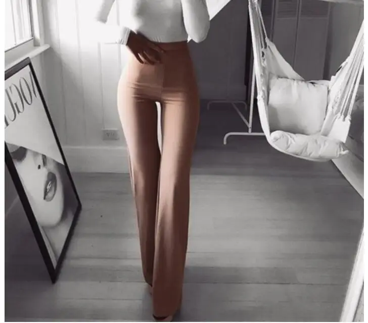 Женские длинные брюки модные сексуальные Однотонные эластичные леггинсы