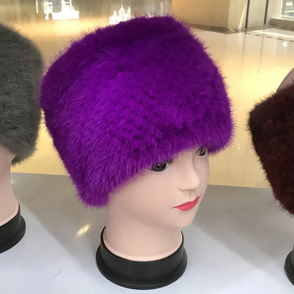 Лидер продаж 2020 новая модная хорошая шапка из натурального меха норки женская