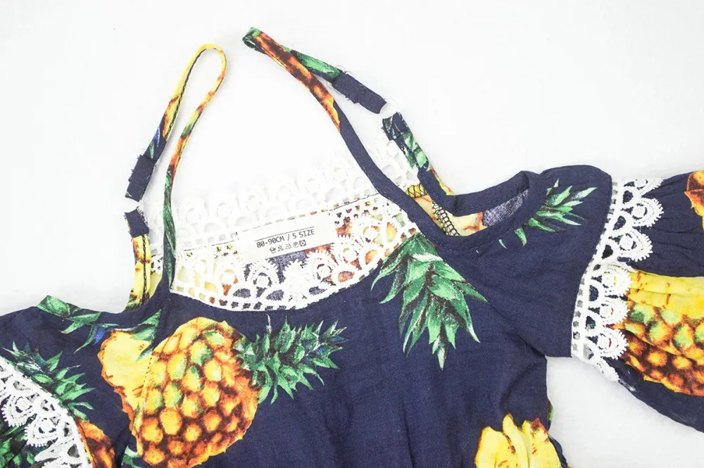 Платье для девочек с ананасом без бретелек | Детская одежда и обувь